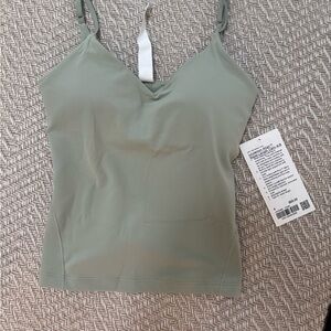 Lulemkn align waist length cami 4 NWT Sage green